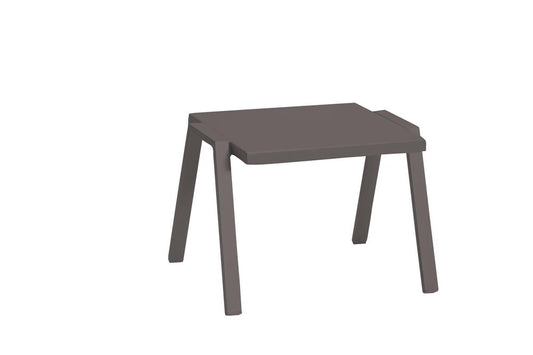 Taupe Aluminum End Table