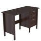 47" Espresso Computer Desk With Three Drawers