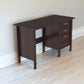 47" Espresso Computer Desk With Three Drawers