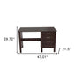 47" Espresso Computer Desk With Three Drawers