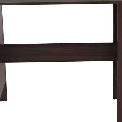47" Espresso Computer Desk With Three Drawers