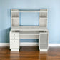 49" White Computer Desk With Three Drawers