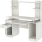 49" White Computer Desk With Three Drawers