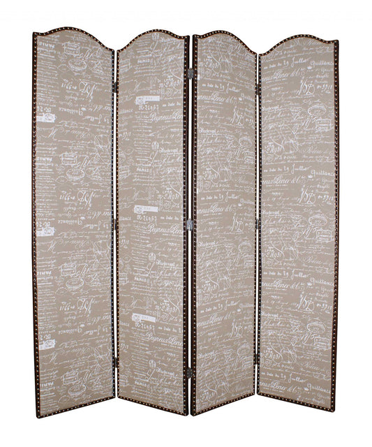 80 X 84 Tan Wood Galore  Screen