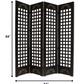 84" X 84" Brown Wood Omega  Screen