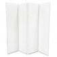 84 X 84 White Faux Leather  Screen