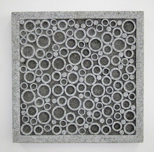 17 X 17 X 2 Brown Sandstone Square Bubble Design - Wall Decor