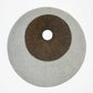 27" X 27" X 3" Brown & Gray Round Double Layer Ribbed  Wall Decor