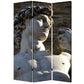 48" X 72" Multi Color Wood Canvas Rome  Screen