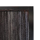 Dark Wood And Water Hyacinth 3 Panel Room Divider Screen