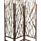 58" X 70" Brown Wood Tree Screen