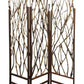 58" X 70" Brown Wood Tree Screen