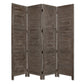 84" Gray Folding Four Panel Screen Room Divider