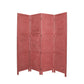 84" Gray Folding Four Panel Screen Room Divider