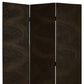 48" X 72" Black Wood Canvas  Screen