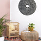 30" X 30" Contemporary Grey Round Rib Wall Art