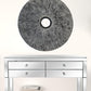 30" X 30" Contemporary Grey Round Rib Wall Art