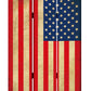 48 X 72 Multi Color Wood Canvas American Flag  Screen