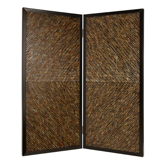 63" X 84" Multi Color Wood  Screen