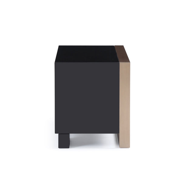 20 Black Two Drawers Nightstand