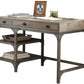 47" Natural and Gray Writing Desk With Three Drawers