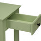 23" Pale Green Single Drawer End Table