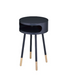 Bentwood Black Retro Round Wooden End Table