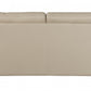 69" Beige And Silver Faux Leather Love Seat