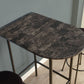 41" Black And Gray End Table