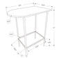 24" Black And Silver Free Form Manufactured Wood Bar Table