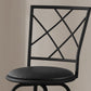 Set of Two 28 " Black Metal Bar Chairs