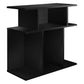 24" Black End Table With 6