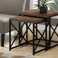 41" Black And Gray Nested Tables