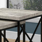 41" Black And Gray Nested Tables