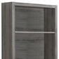 71" Taupe Wood Barrister Bookcase With a drawer