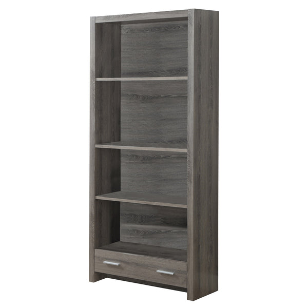 71 Taupe Wood Barrister Bookcase With a drawer