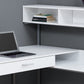 59" Gray and Black L Shape Computer Desk