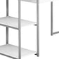 59" Gray and Black L Shape Computer Desk