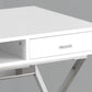 47" Taupe and Black With Two Drawers