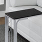 60" Gray And Black End Table