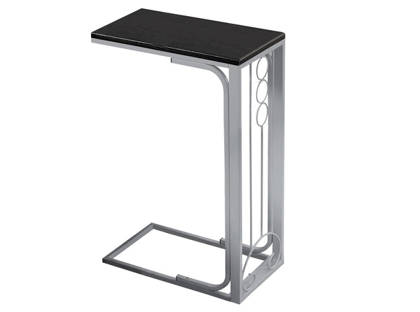 60 Gray And Black End Table