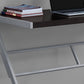 22" White and Silver Computer Desk