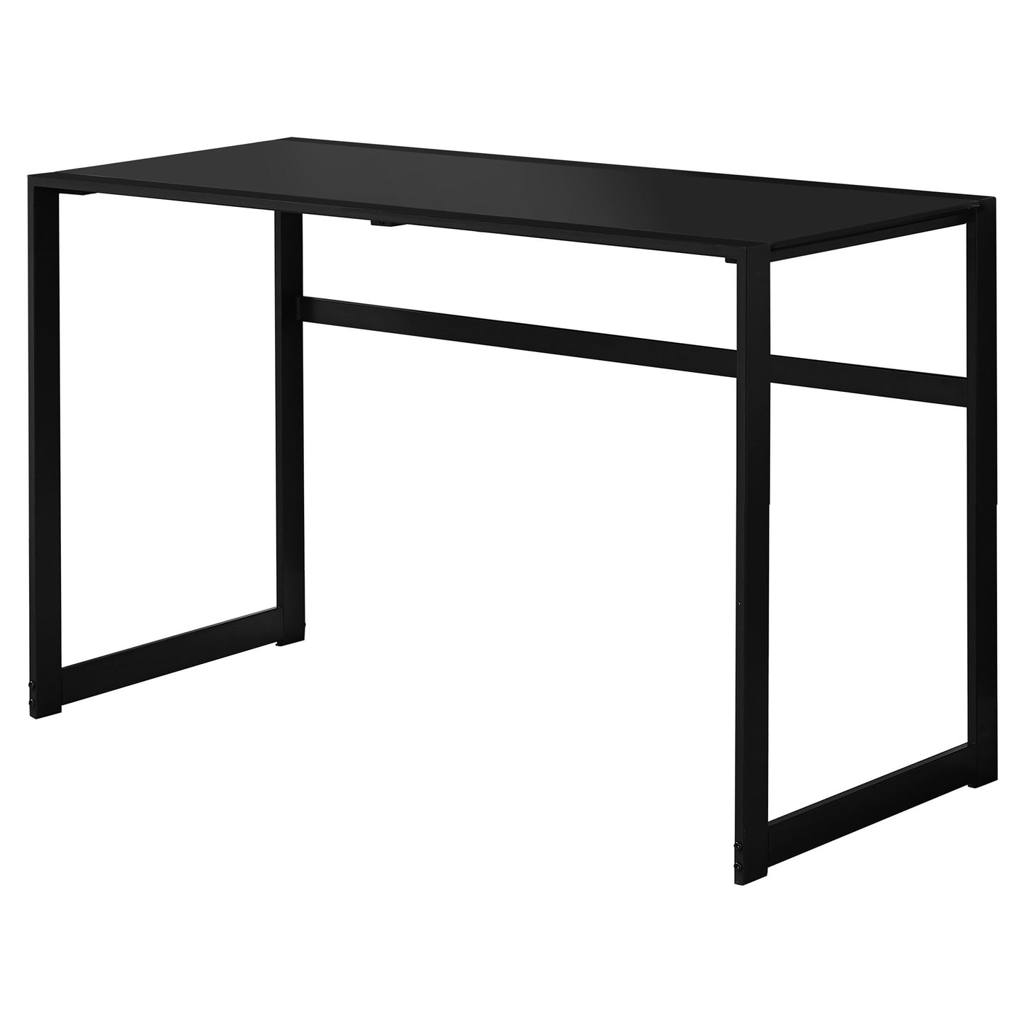 22" Black Glass Computer Desk