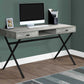 47" Taupe and Black With Two Drawers