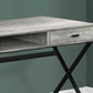47" Taupe and Black With Two Drawers