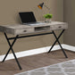 47" Taupe and Black With Two Drawers