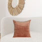 20" X 7" X 20" Transitional Orange Solid Pillow Cover With Poly Insert