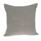 20" X 7" X 20" Transitional Gray Solid Pillow Cover With Poly Insert