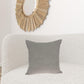 20" X 7" X 20" Transitional Gray Solid Pillow Cover With Poly Insert