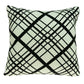 Crossover White & Black Pillow